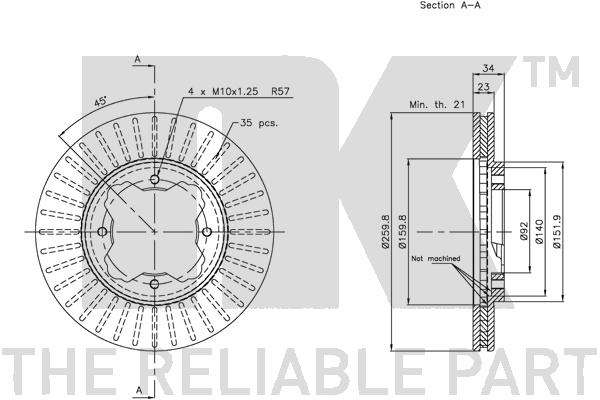 NK 209941 Bremsscheibe