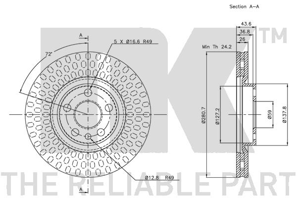 NK 209942 Bremsscheibe