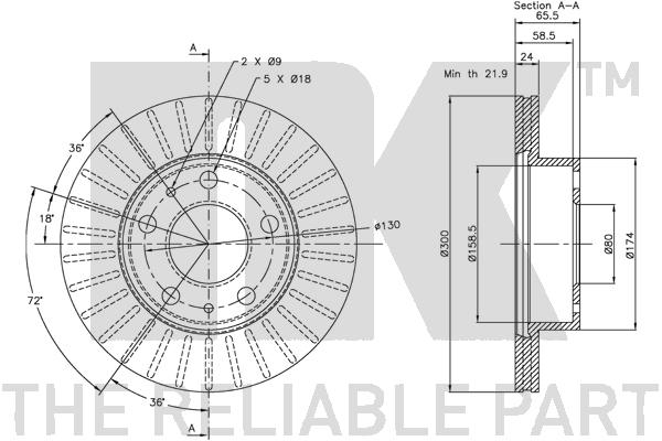 NK 209946 Bremsscheibe