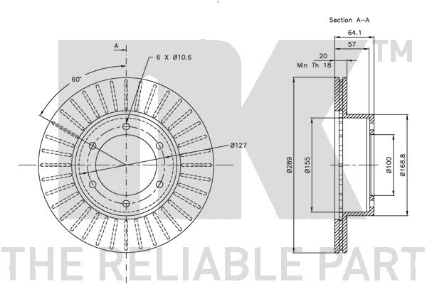 NK 209948 Bremsscheibe