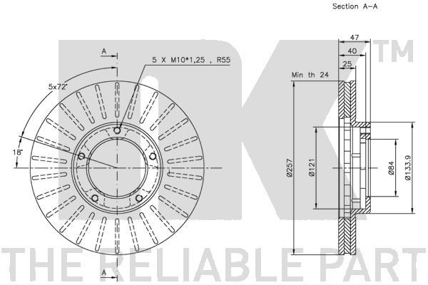 NK 209949 Bremsscheibe
