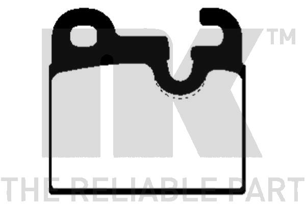 NK 221504 Bremsbelagsatz, Scheibenbremse