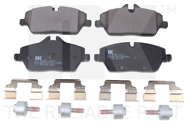 NK 221587 Bremsbelagsatz, Scheibenbremse