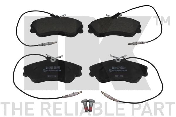 NK 221937 Bremsbelagsatz, Scheibenbremse