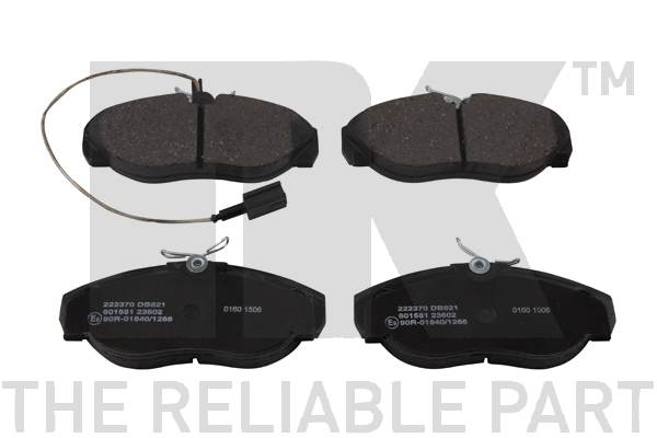 NK 222370 Bremsbelagsatz, Scheibenbremse