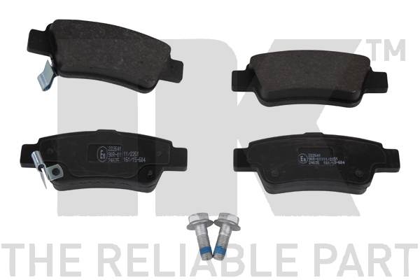 NK 222641 Bremsbelagsatz, Scheibenbremse