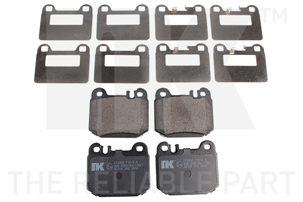 NK 223350 Bremsbelagsatz, Scheibenbremse