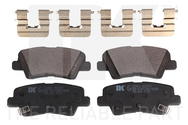 NK 223442 Bremsbelagsatz, Scheibenbremse