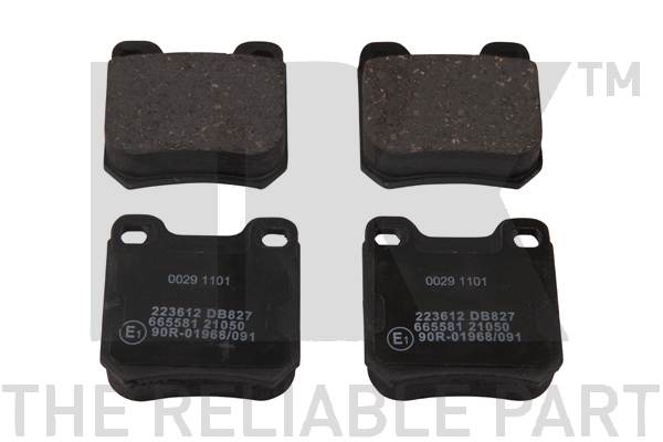 NK 223612 Bremsbelagsatz, Scheibenbremse