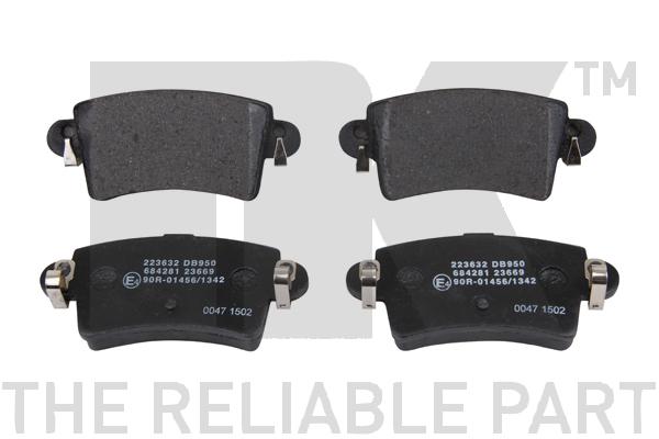 NK 223632 Bremsbelagsatz, Scheibenbremse