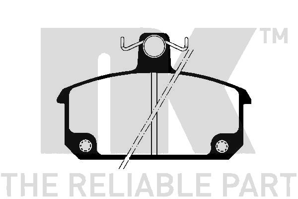 NK 223912 Bremsbelagsatz, Scheibenbremse