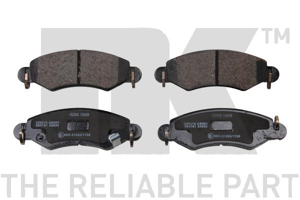 NK 225216 Bremsbelagsatz, Scheibenbremse