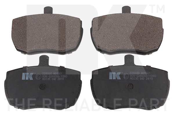 NK 229930 Bremsbelagsatz, Scheibenbremse