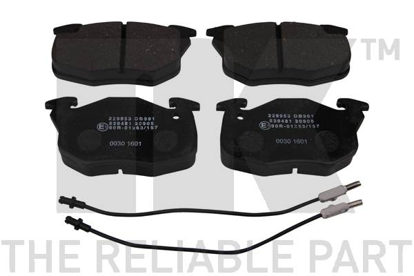 NK 229953 Bremsbelagsatz, Scheibenbremse