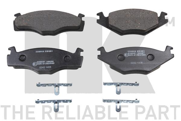 NK 229969 Bremsbelagsatz, Scheibenbremse