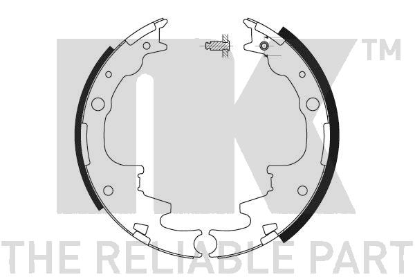 NK 2725619 Bremsbackensatz