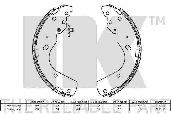 NK 2725665 Bremsbackensatz