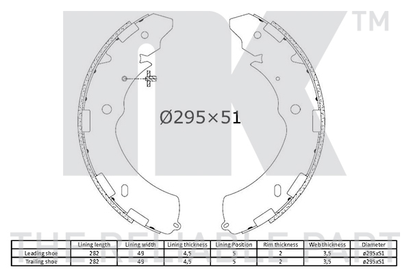 NK 2730842 Bremsbackensatz