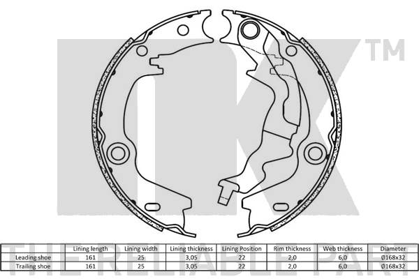 Brake Shoe Set 2