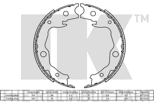 Brake Shoe Set 2
