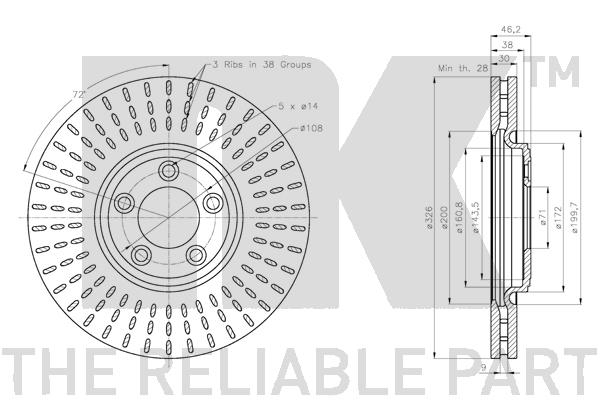 NK 311226 Bremsscheibe