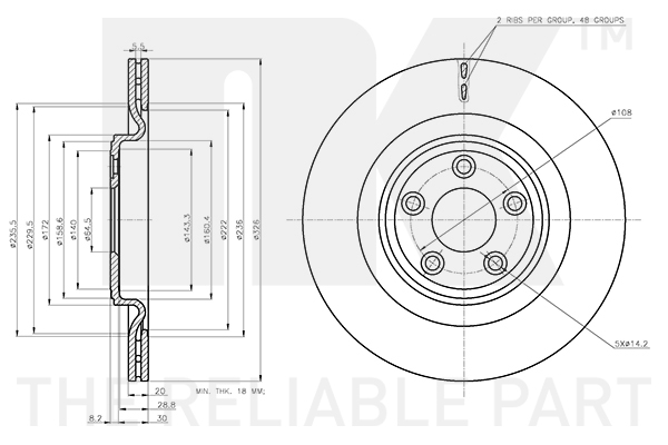 NK 311227 Bremsscheibe