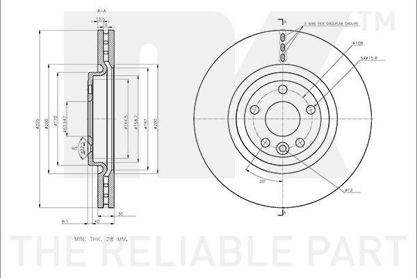NK 311228 Bremsscheibe