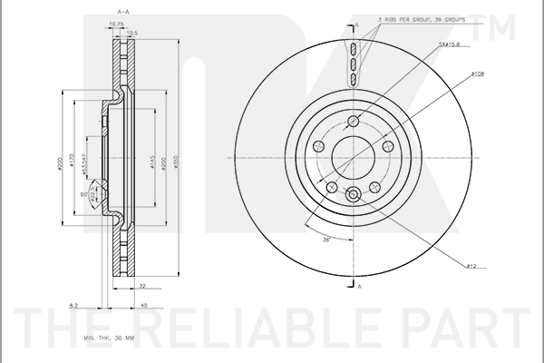 NK 311230 Bremsscheibe