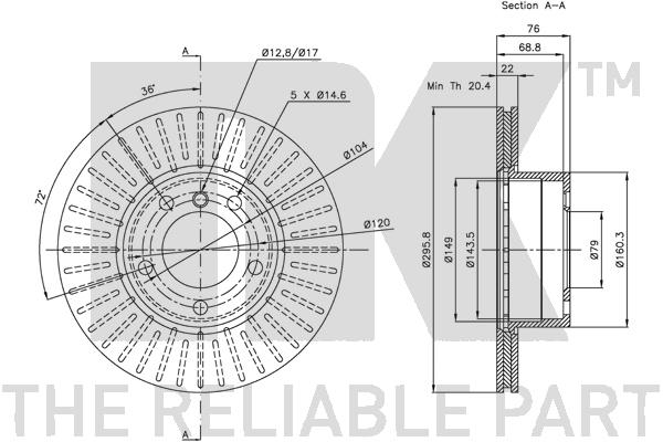 NK 311536 Bremsscheibe