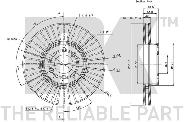 NK 311547 Bremsscheibe