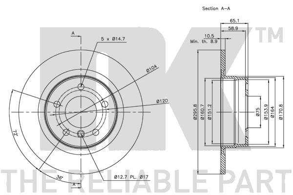 NK 311556 Bremsscheibe