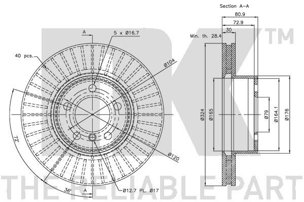 NK 311559 Bremsscheibe