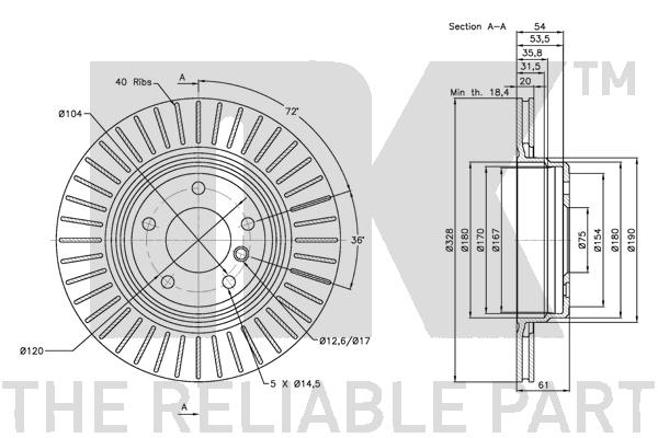 NK 311562 Bremsscheibe