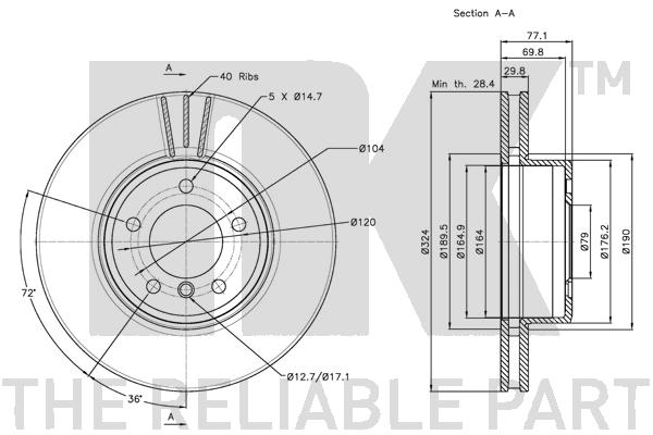 NK 311563 Bremsscheibe