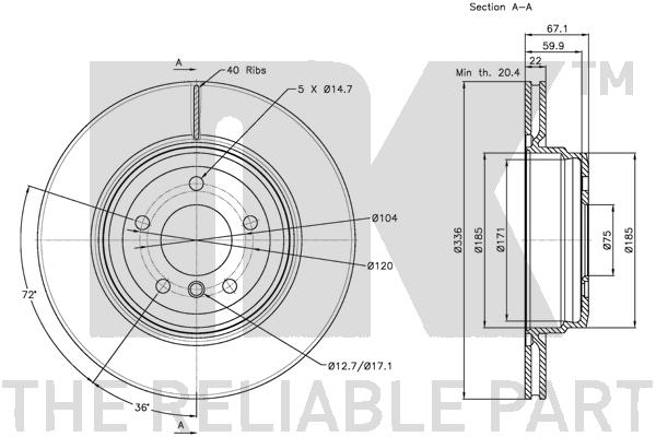 NK 311569 Bremsscheibe