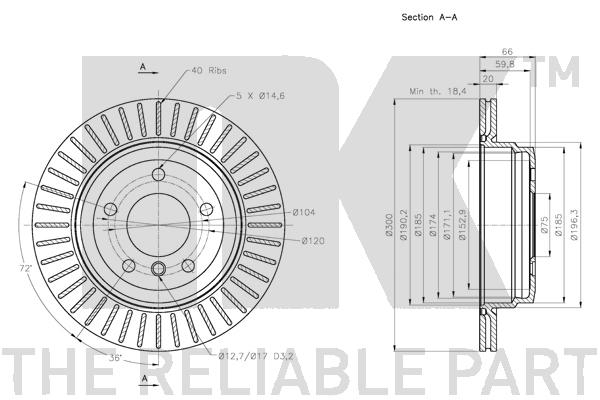 NK 311581 Bremsscheibe