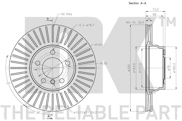 NK 311596 Bremsscheibe