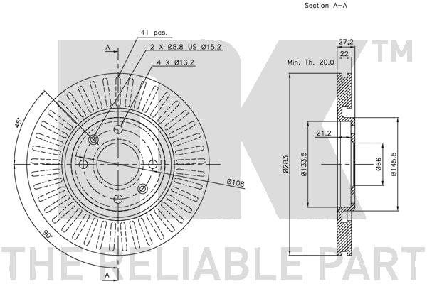 NK 311919 Bremsscheibe