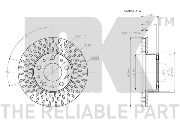 NK 311942 Bremsscheibe
