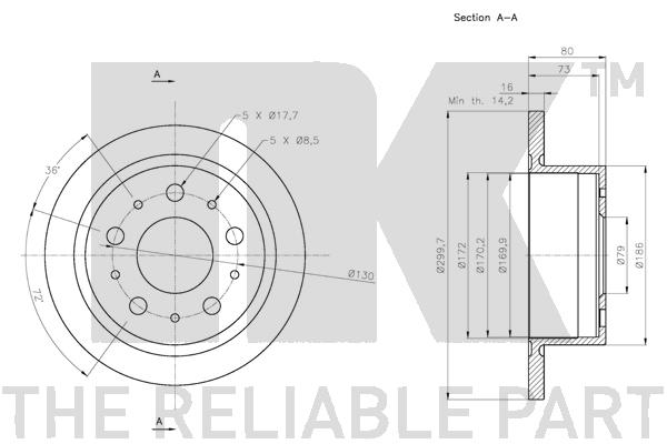NK 311946 Bremsscheibe