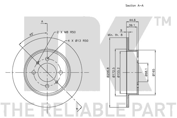 NK 312263 Bremsscheibe