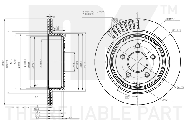 NK 312271 Bremsscheibe