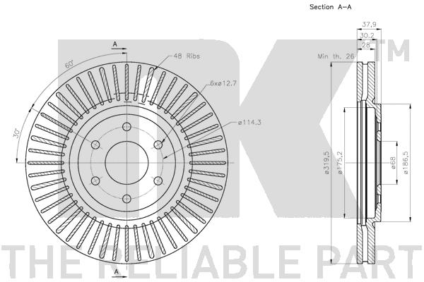 NK 312276 Bremsscheibe