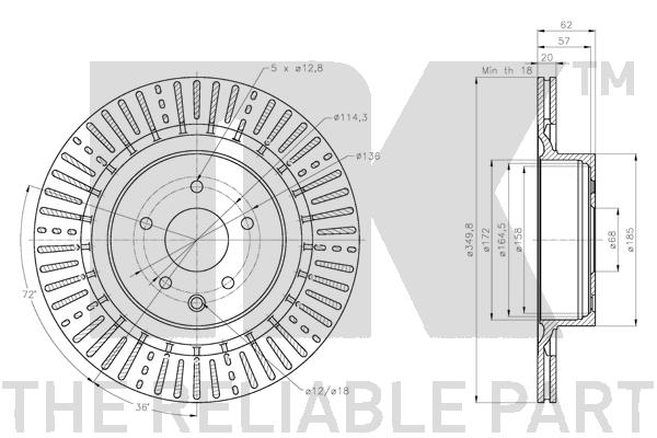 NK 312293 Bremsscheibe