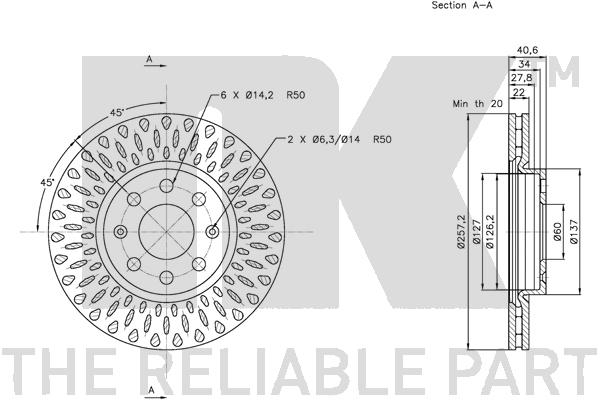 NK 312348 Bremsscheibe