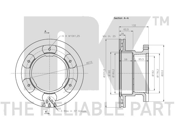 NK 312362 Bremsscheibe