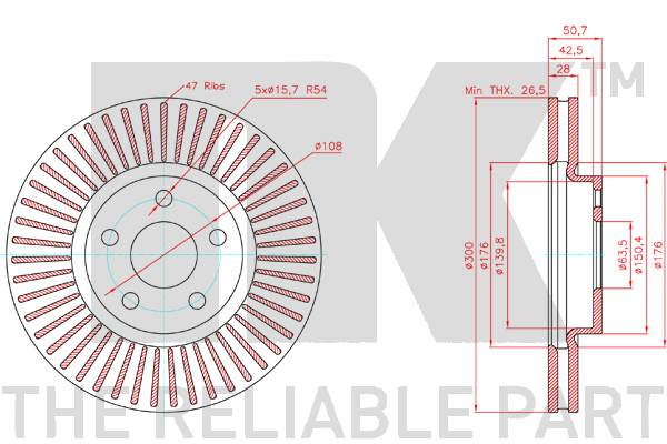 NK 3125106 Bremsscheibe
