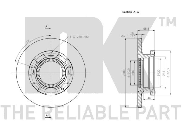 NK 312579 Bremsscheibe