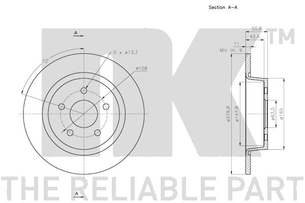 NK 312583 Bremsscheibe