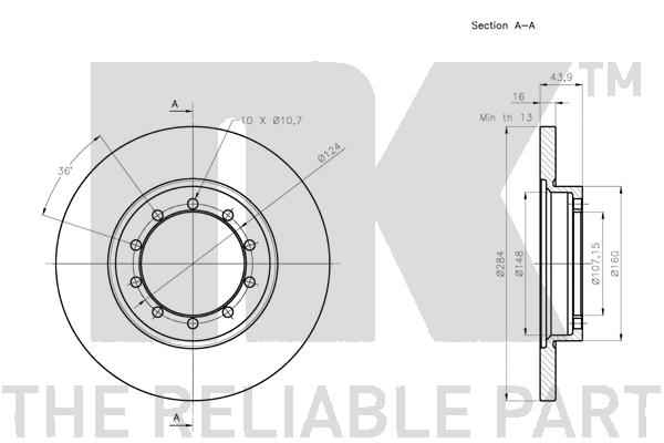 NK 312586 Bremsscheibe
